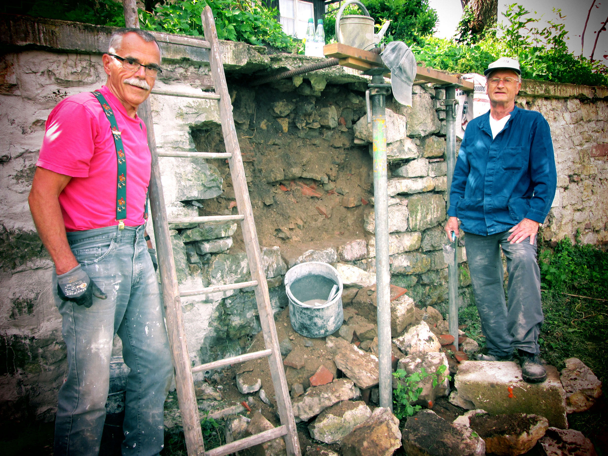 Sanierung der Außenmauer