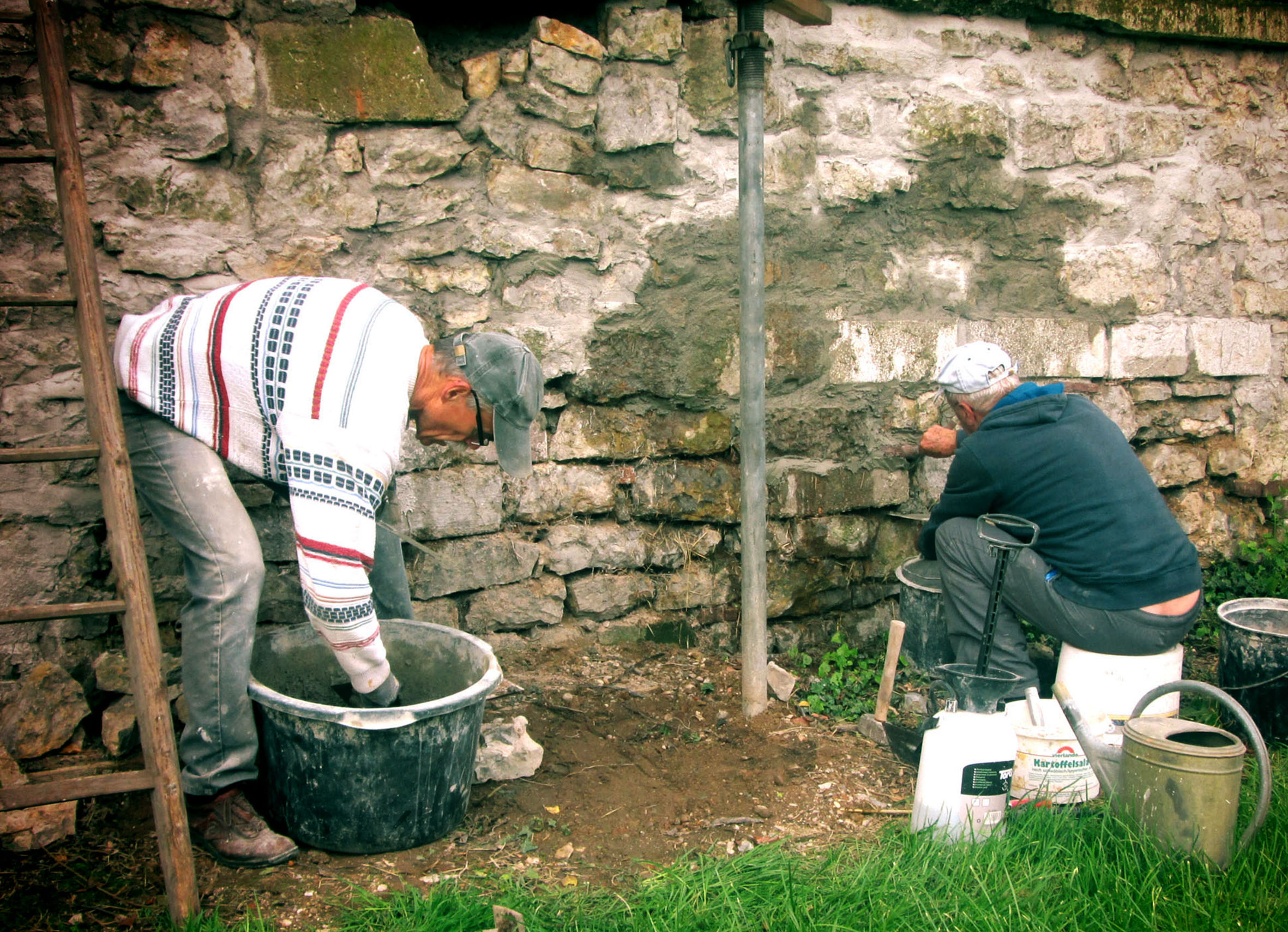 Sanierung der Außenmauer